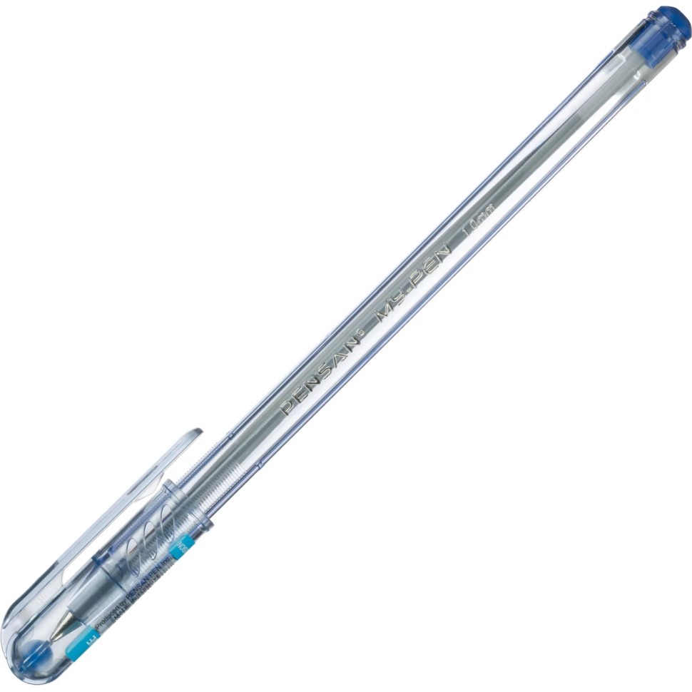 Ручка шариковая MY-PEN 1,0мм круглый корпус, цвет чернил синий