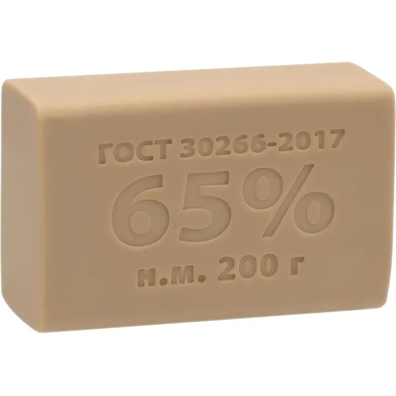 Мыло хозяйственное 65% 200гр, 60 шт/уп без об