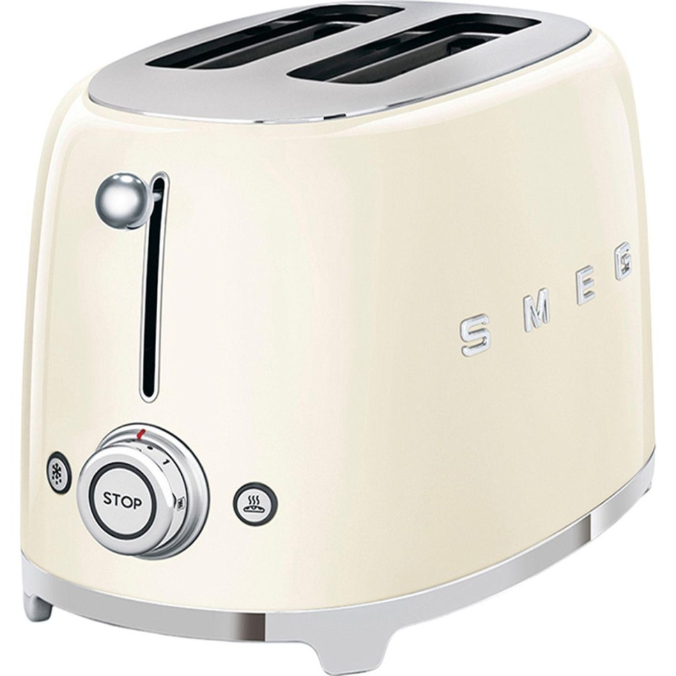 Тостер SMEG TSF01CREU,2 ломтика, кремовый