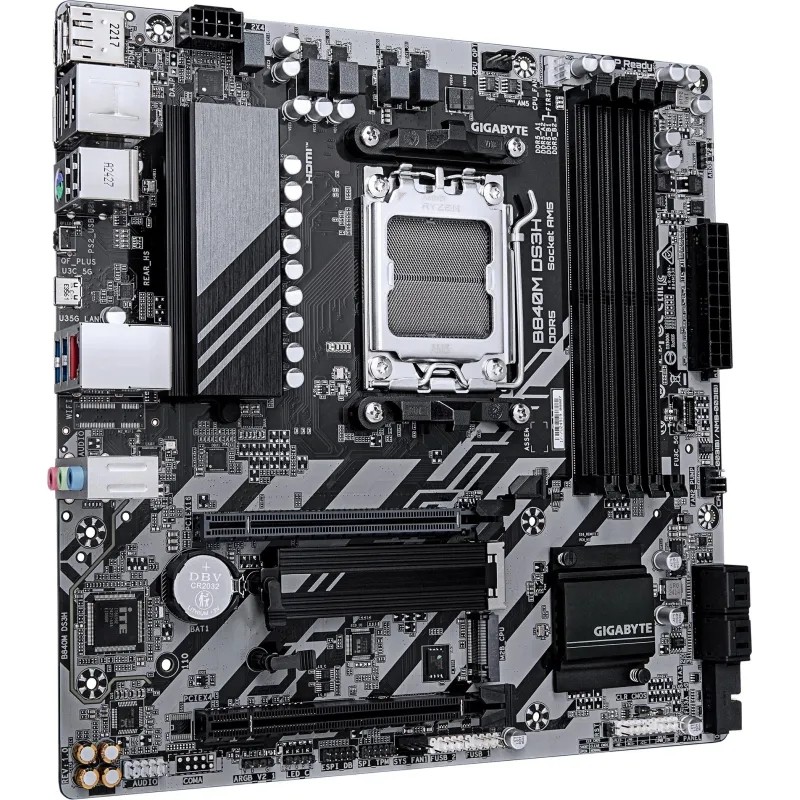 Материнская плата GIGABYTE B840M DS3H, AM5, B840, 4xDDR5, mATX