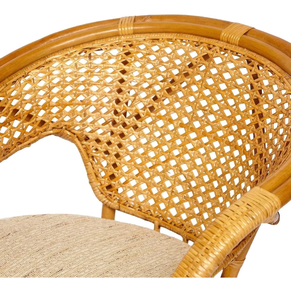 Комплект садовой мебели PELANGI(стол со стек+2крес)/без под/, ротанг, мед