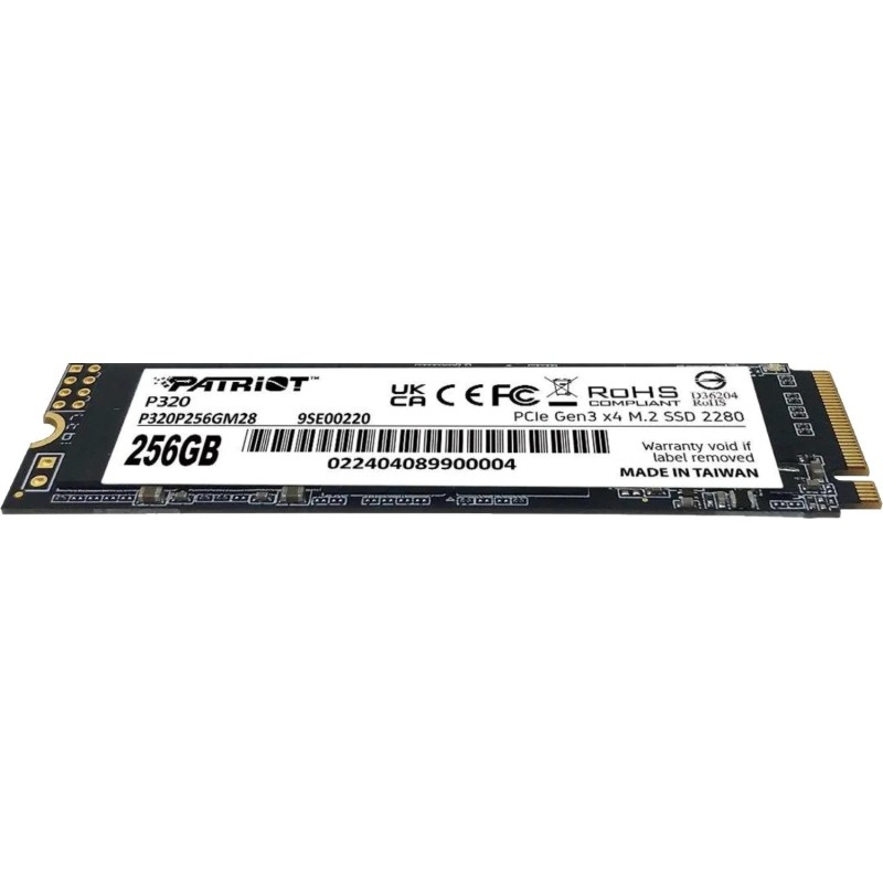 SSD накопитель Patriot P320 256GB M.2 2280 PCIe 3.0 x4(P320P256GM28)