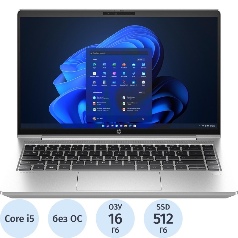 Ноутбук HP Probook 440 G10 (9B9G1EABH5)i5-1334U/16Gb/512Gb/14/DOS