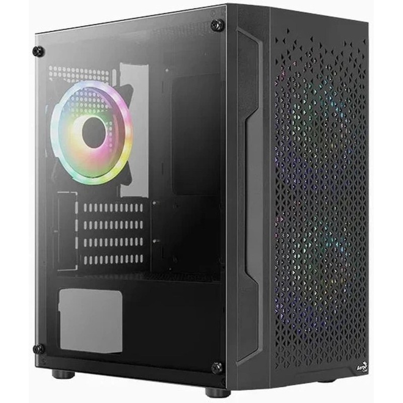 Корпус Aerocool Trinity Mini-G-BK v2 чер.безБП mATX 6x120mm