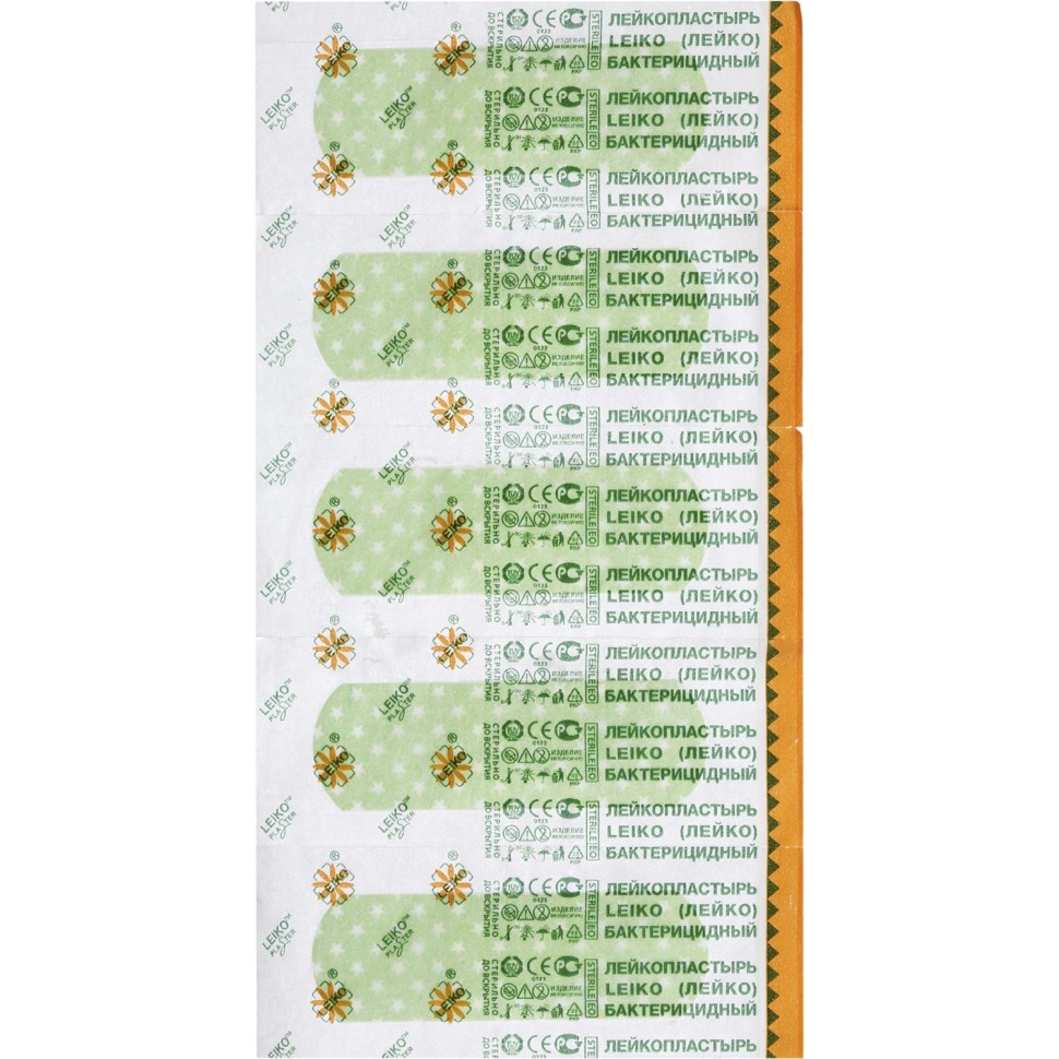 Лейкопластырь Радуга №15 LEIKO, 12 шт/уп
