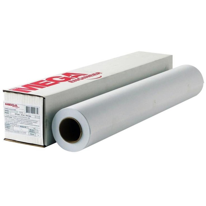 Бумага широкоформатная InkJet 80г 610ммх45,7м 50,8мм 163%CIE