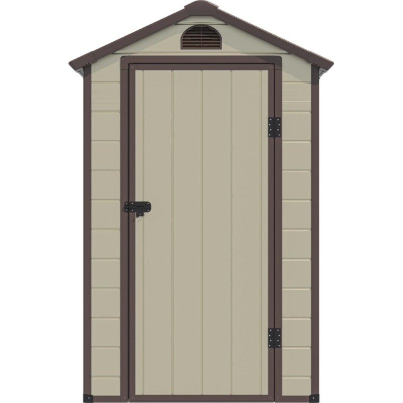 Сарай LS_ WOTEX Storage-01-1, бежевый с коричневым, 134х104х204 мм
