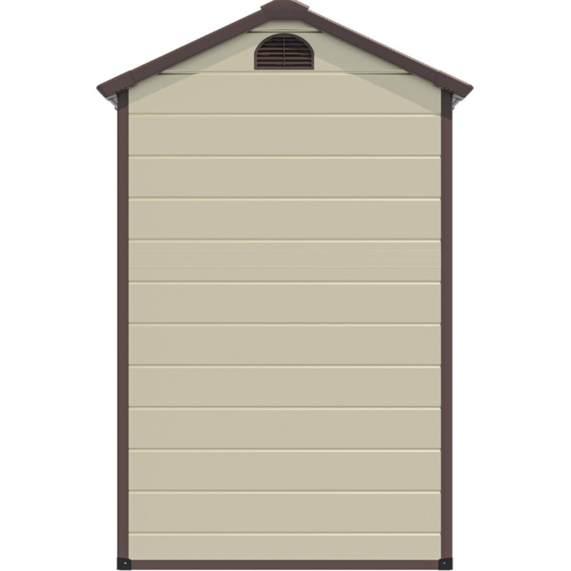 Сарай LS_ WOTEX Storage-01-1, бежевый с коричневым, 134х104х204 мм