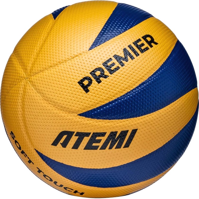 Мяч волей Atemi PREMIER,синт.кож Microfiber golfsurface,жел/син,00-00009842