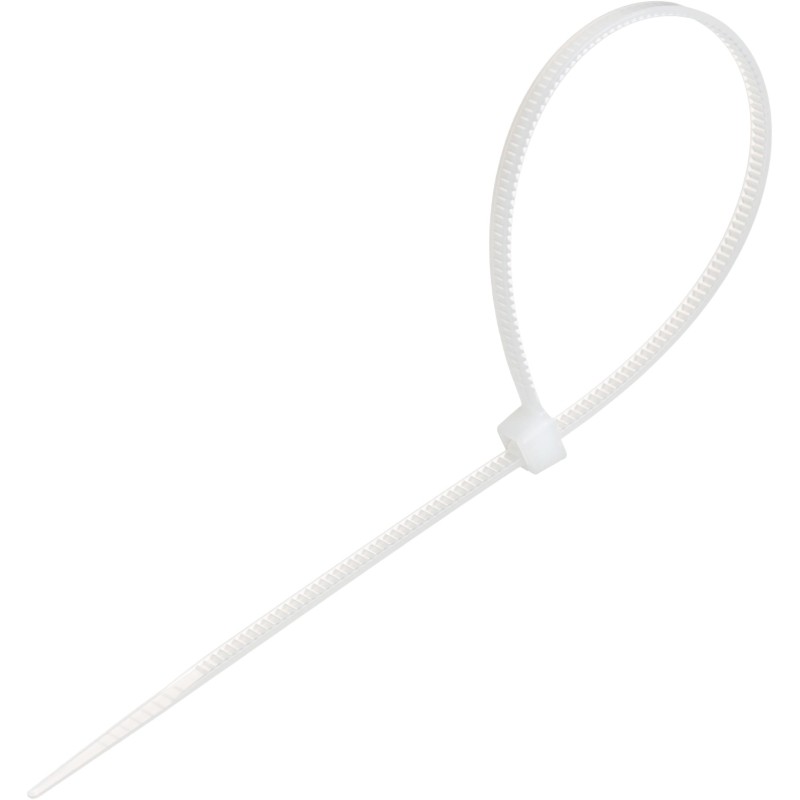 Стяжка (хомут) 200 мм x 3,6 мм,Bigtech BT-CT-200-36-W,нейлон,бел,100 шт/уп