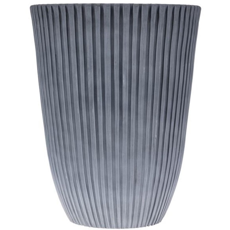 Кашпо рельефное в полоску Stripes, 29х36см, белый, 72-9640