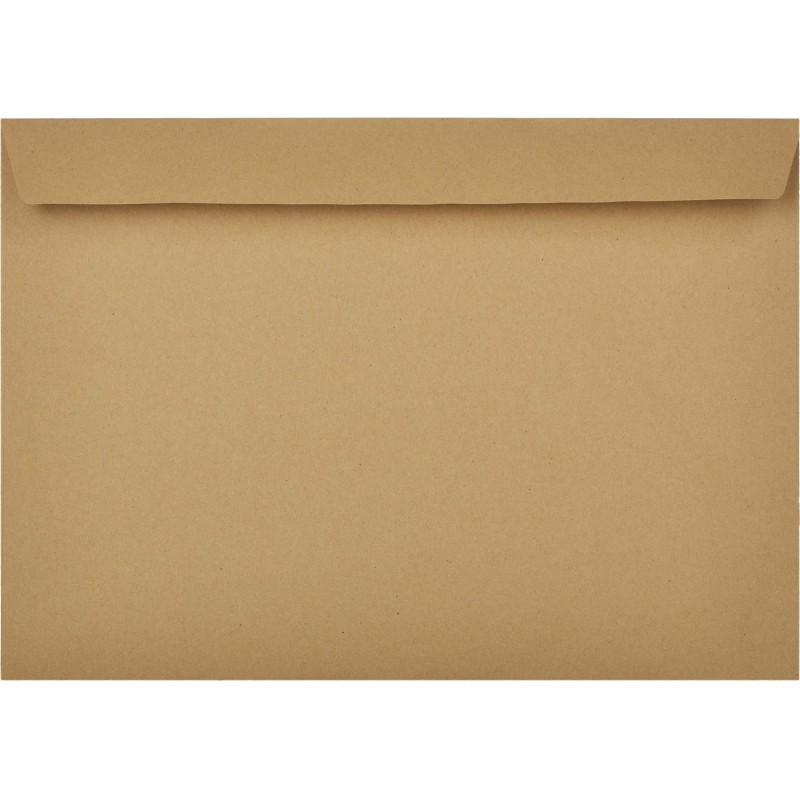 Конверт С4  из крафт бум. 90 г/м2 с силиконовой лентой, 25 шт/уп