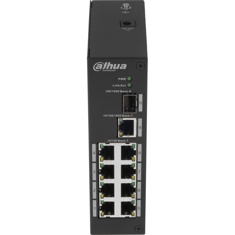 Коммутатор Dahua DH-PFS3110-8T 8x100Мбит/с 1x1Гбит/с(1000BASE-T/SFP) неупр