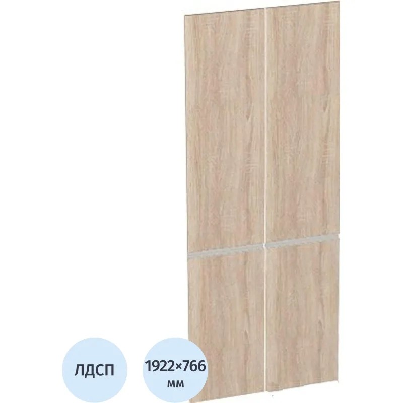 Двери ED_Vita дерев.высокие 2 шт V-4.2 дуб сонома