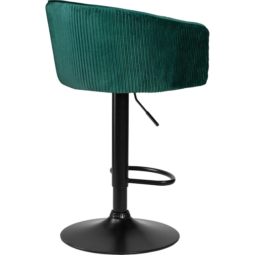 Стул барный LO_DOBRIN DARCY BLACK LM-5025_B-M_V-1922-9 зеленый велюр