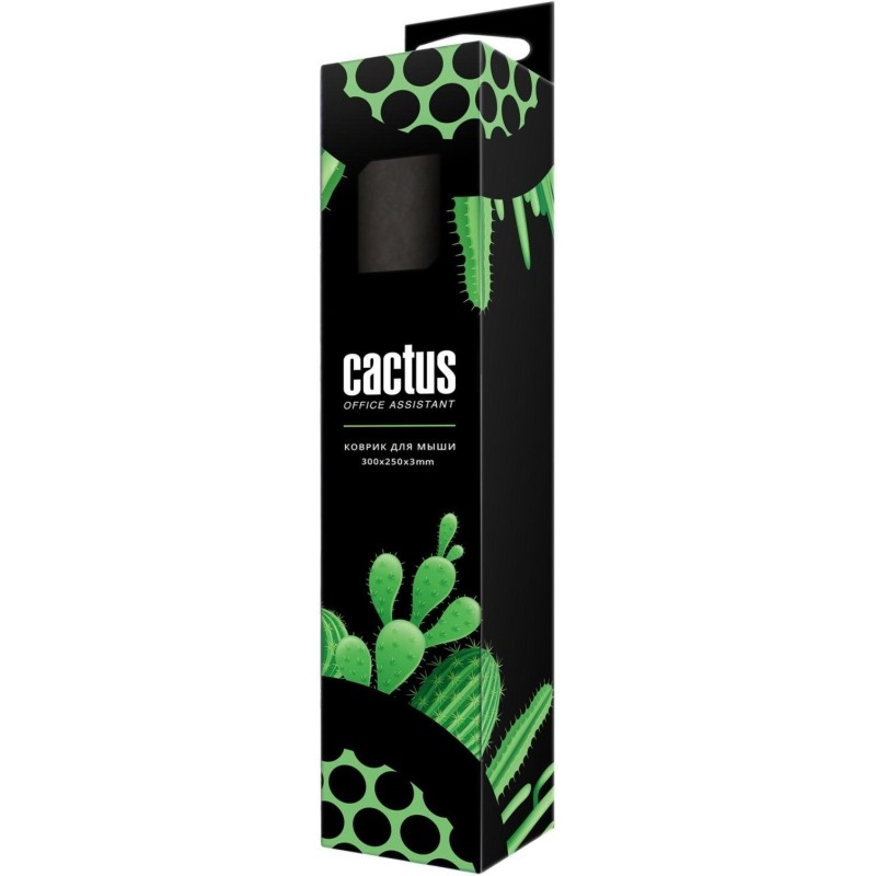Коврик для мыши Cactus Black 300x250x3мм (CS-MP-D01M/CS-MPC-D01M)