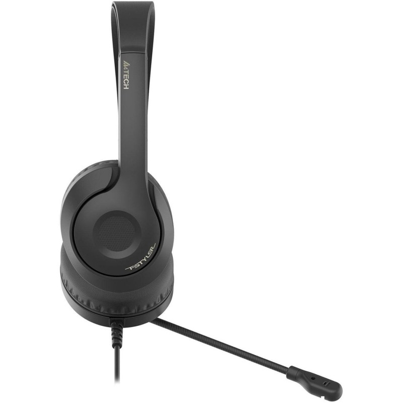 Гарнитура A4Tech Fstyler (FH100I (STONE BLACK)) черный 1.8м накладные