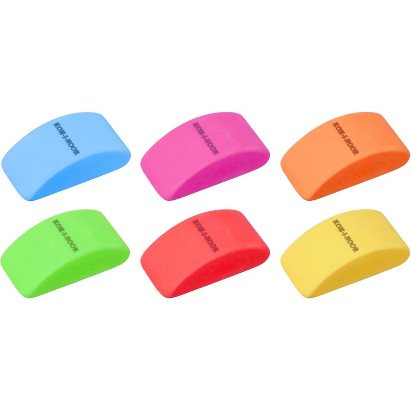 Ластик KOH-I-NOOR MOUSE 6225, 50х27х14мм,  пластиковый мягкий ассорти