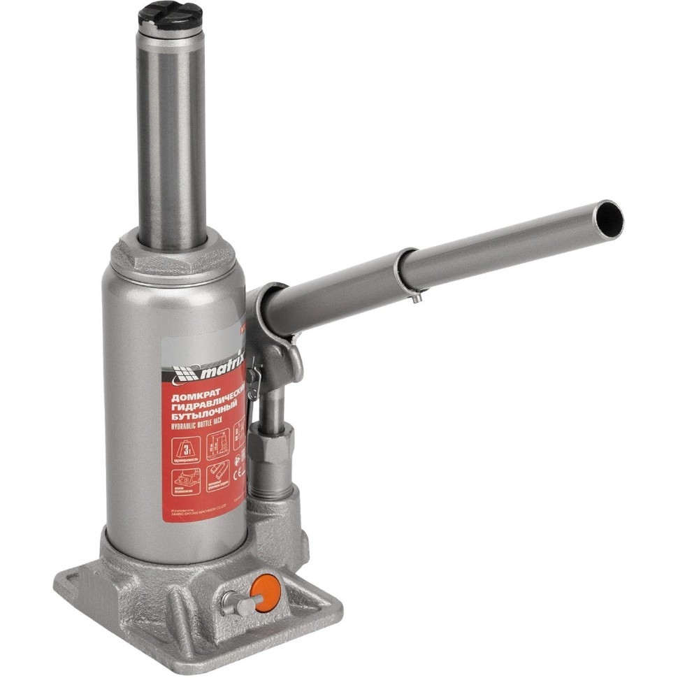 Домкрат гидравлический бутылочный, 3т, 178-343 мм Matrix 50762