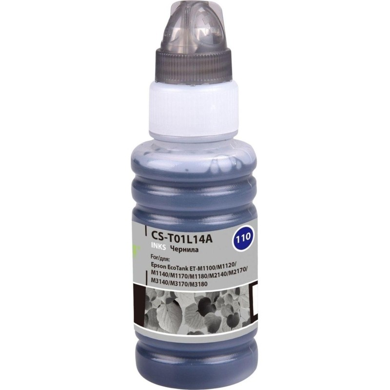 Чернила Cactus CS-T01L14A 110S BK чер. 70мл для Epson M1100/M1170/M2170