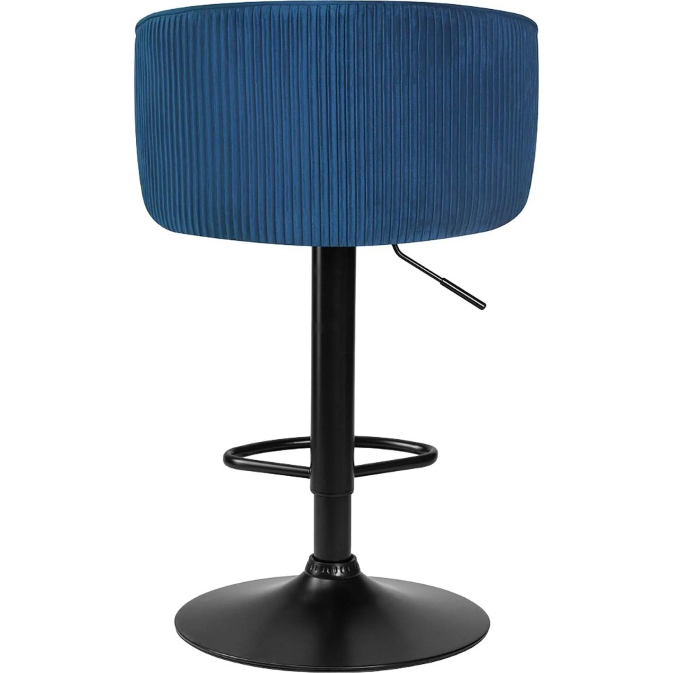 Стул барный LO_DOBRIN DARCY BLACK LM-5025_B-M_V-1922-20 синий велюр