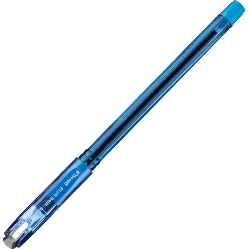 Ручка шариковая Комус Blue Rain, д.ш. 0,7 мм, гол.корп, манж., синяя
