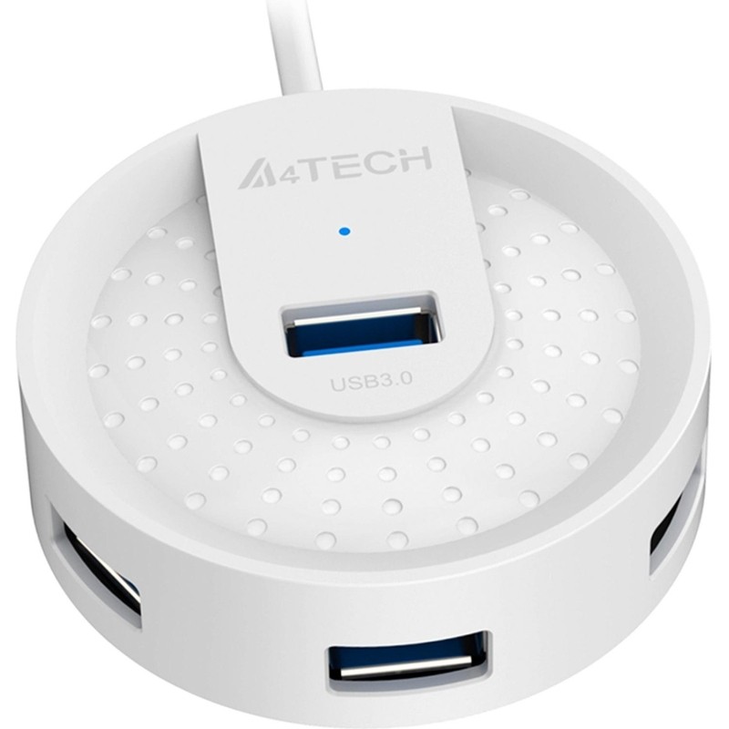 Разветвитель USB 3.0 A4Tech HUB-30 4порт. белый