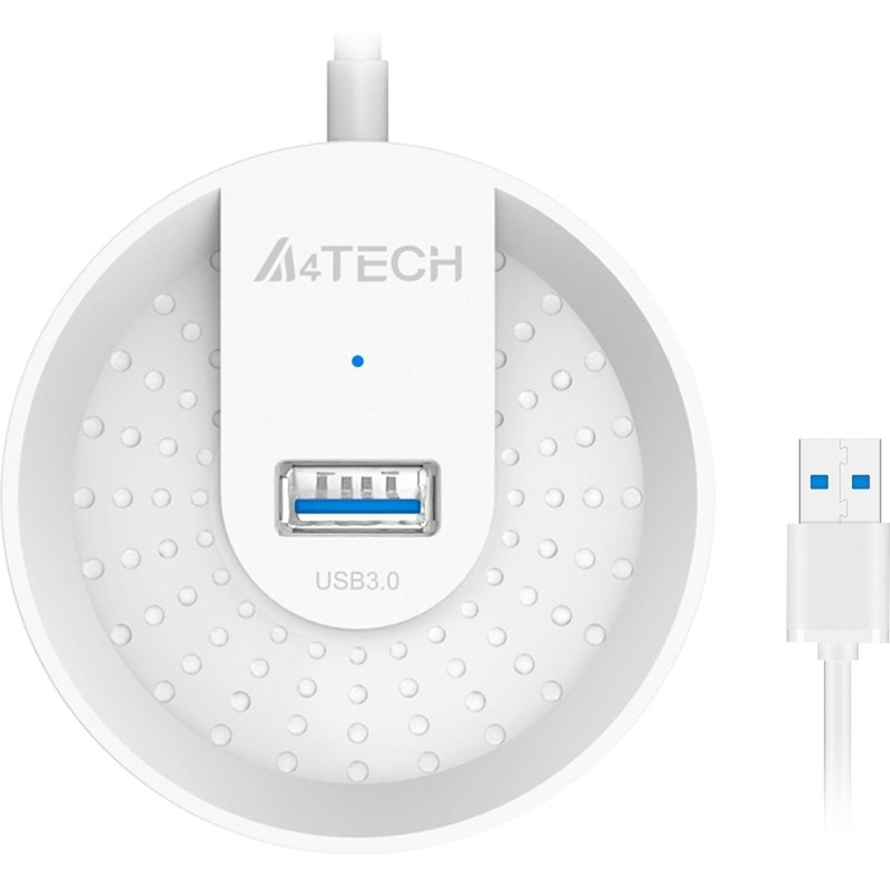 Разветвитель USB 3.0 A4Tech HUB-30 4порт. белый
