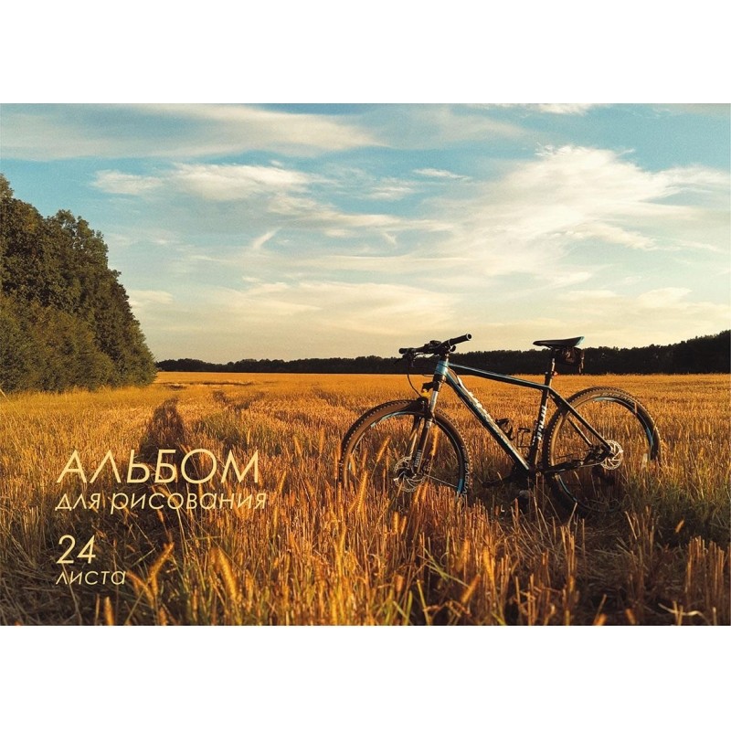 Альбом для рисования №1 School Природа 24 л. скрепка А4 4шт/уп