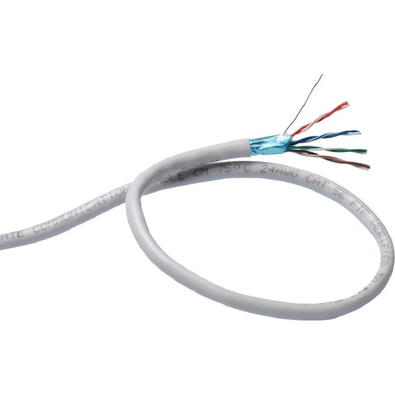 Кабель ExeGate FUTP4-C5e-CCA-S24-IN-PVC-GY-305 FTP, экран &lt;EX190970RUS