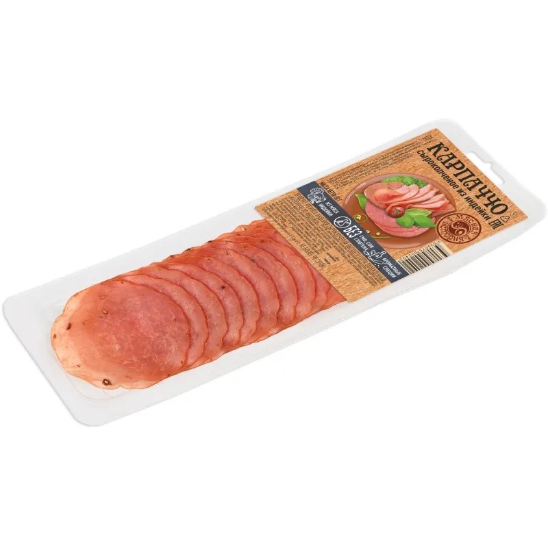 Карпаччо из индейки Мясная история с/к, нарезка 50г