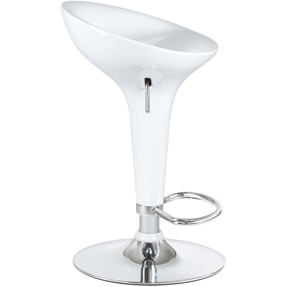 Стул барный LO_DOBRIN BOMBA LM-1004 белый/хром