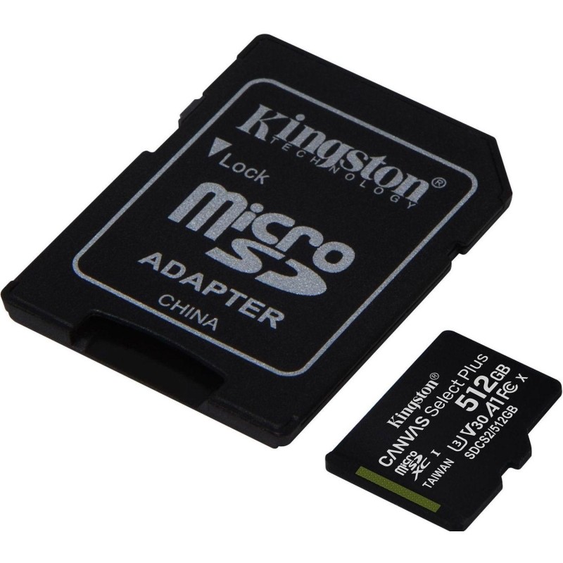 Карта памяти Kingston Canvas Select Plus microSDXC UHS-I +ад, SDCS2/512GB
