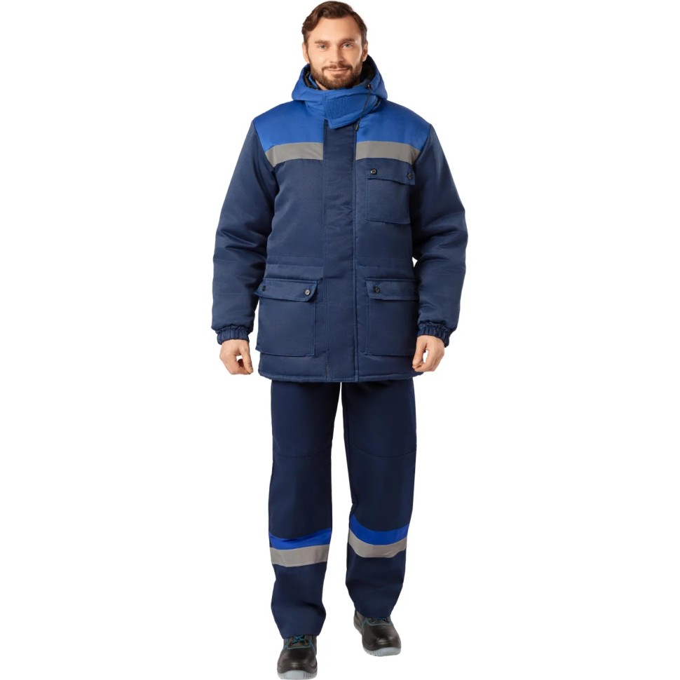 Куртка зимняя мужская з08-КУ, цв. син/вас с СОП (р.64-66) 182-188 Куртка зимняя мужская з08-КУ, цв. син/вас с СОП (р.64-66) 182-188