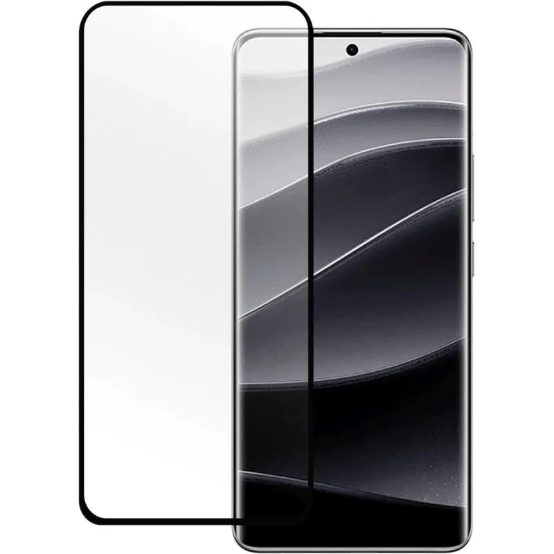 Защитное стекло PERO Full Glue для  Xiaomi Redmi Note 14, черное