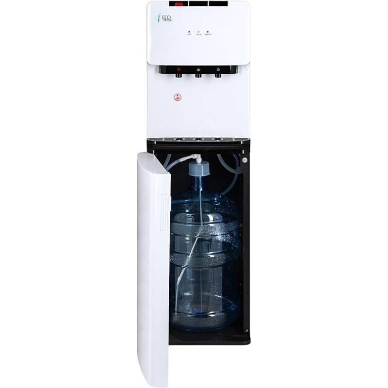 Кулер Ecotronic K41-LXE  white-black с нижн загрузкой бутыли и электр охлаж