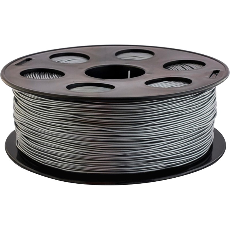 Катушка PLA пластик BestFilament, 1.75 мм, серебристый металлик 1 кг