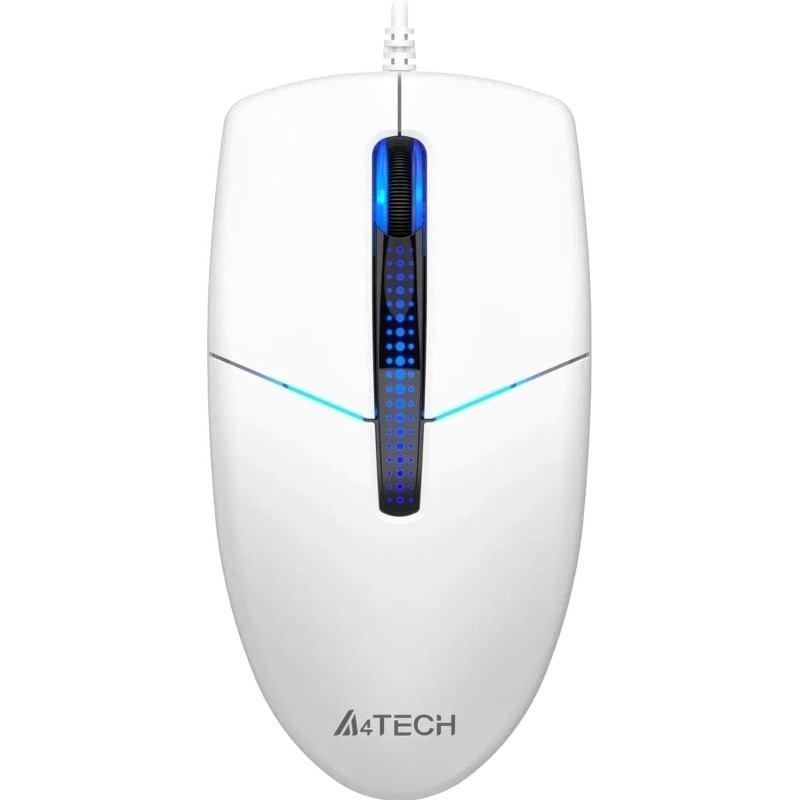Мышь компьютерная A4Tech N-530S белый оптич. (1200dpi) USB(2but) (1920843)