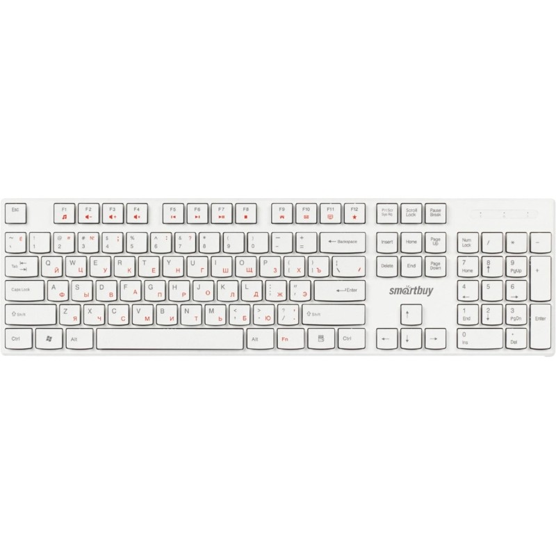 Клавиатура Smartbuy ONE 238 проводная мультимедийная USB белая (SBK-238U-W)