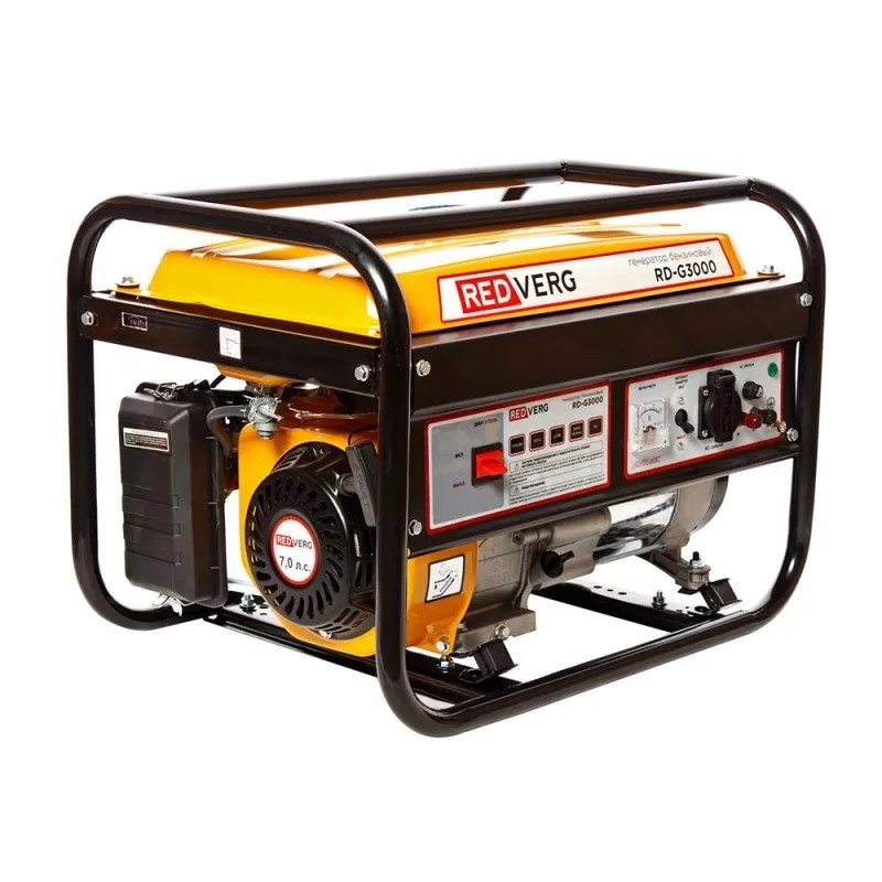 Генератор бензиновый REDVERG RD-G3000, 2.8кВт, AVR (6631519)