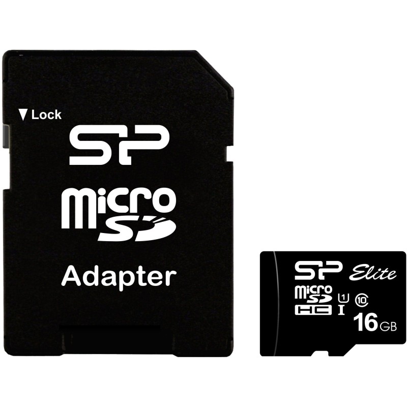 Карта памяти Silicon Power Elite 16GB Class 10. UHS-I U1. Full HD