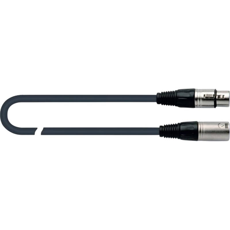 Кабель микрофонный Quik Lok MX775-3, разъемы XLR/F - XLR/M, 3м