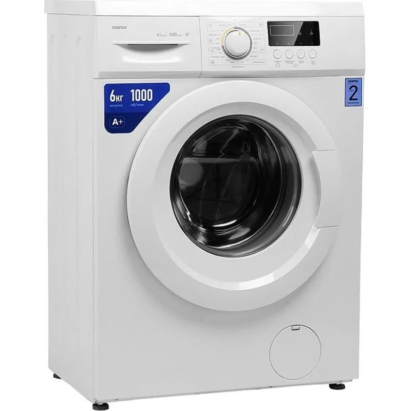 Стиральная машина Centek CT-1910 (белый) 6кг/23пр /LED-Дисп/Очистка бар./A