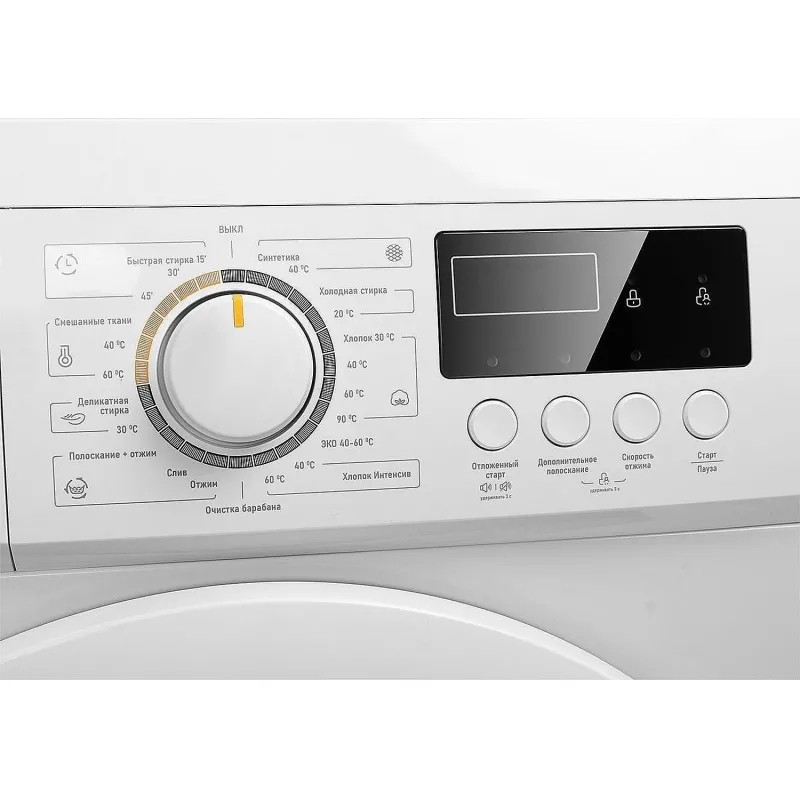 Стиральная машина Centek CT-1910 (белый) 6кг/23пр /LED-Дисп/Очистка бар./A