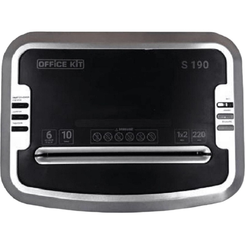 Шредер (уничтожитель) Office Kit S190 1x2, P-7ур.секр., 5лист, 20л
