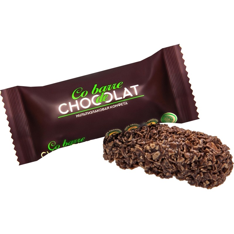 Конфеты Co barre de Chocolat шоколадные мультизлак.с тем.конд.глазурью,200г