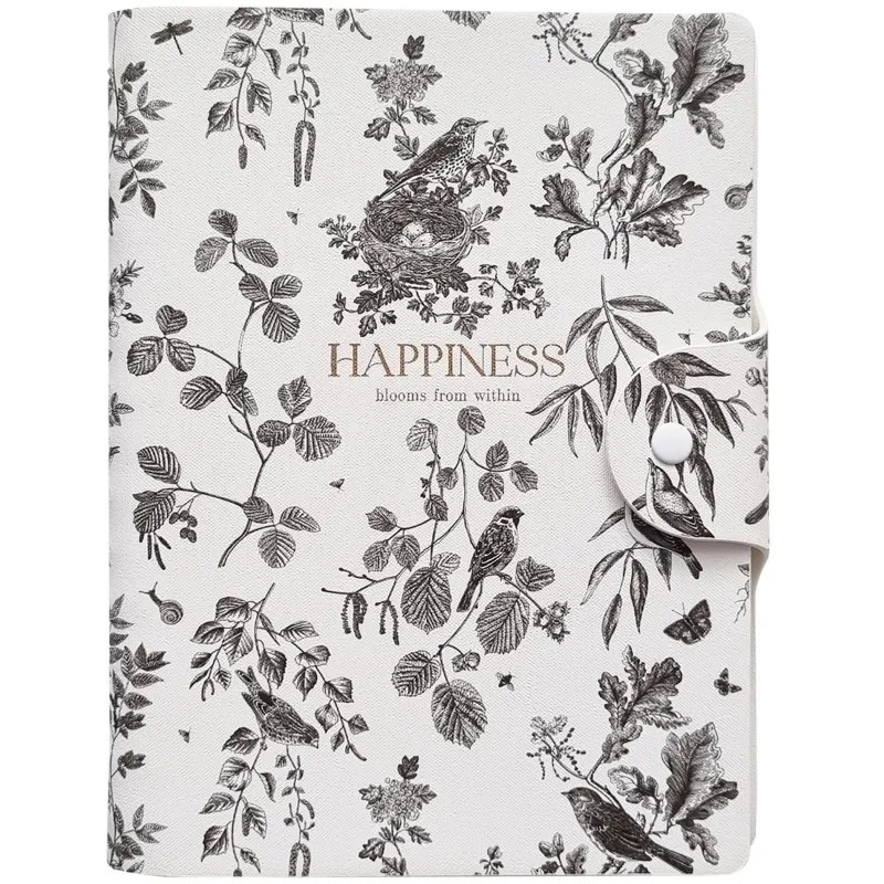 Ежедневник датированный 2026 IF 14х20см 160л, на спир Happiness I1755/black