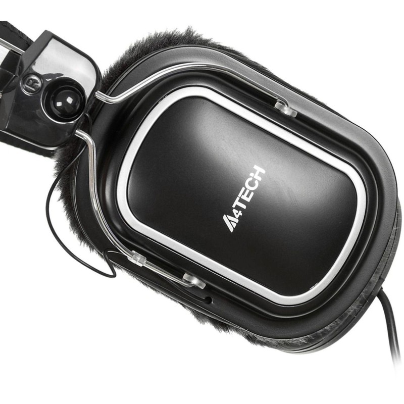 Гарнитура A4Tech (HS-60) черный 2.5м мониторные
