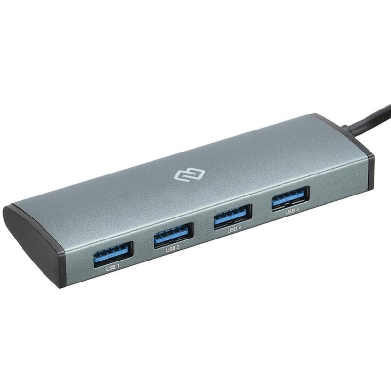 Разветвитель USB Digma (HUB-4U3.0-UC-G) 4порт. серый