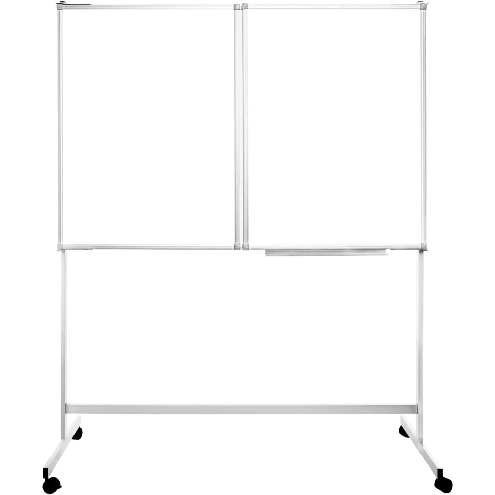 Доска магнитно-маркерная трехсекционная Attache 100х300 2-створ.мобильн